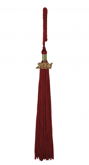 Tassel maroon red