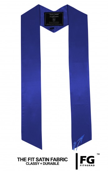 High-quality, coloured stole, royal-blue