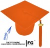 Matte Bachelor Academic Cap, Gown & Tassel orange