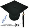 Matte Bachelor Academic Cap, Gown & Tassel black