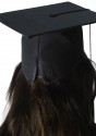 Doctoral cap ELEGANT with year tassel, black