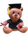 Cap, SHINY, one-size, black, with academic bear