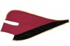Academic velvet hood, black-red-yellow