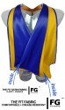 Academic Hood in yellow-blue