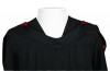 Academic hood, black-red