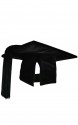 Luxury velvet doctoral cap (or mortar board) with elegant tassel