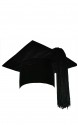 Luxury velvet doctoral cap (or mortar board) with elegant tassel