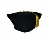 Velvet Doctorate 4 sided Tam, black