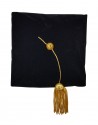 Velvet Doctorate 4 sided Tam, black