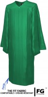 Gown, SHINY, emerald-green