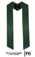 High-quality, coloured stole, green