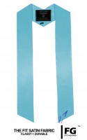 High-quality, coloured stole, light blue