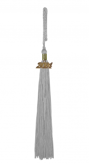 Quaste (Tassel) mit Jahreszahl silber