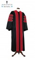 Deluxe Doctoral of Journalism Academic Gown for faculty and Ph.D. - royal regalia, men